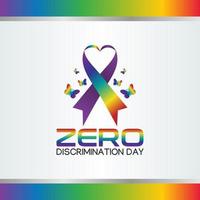 gráfico vectorial del día de la discriminación cero bueno para la celebración del día de la discriminación cero. diseño plano. diseño de volante. ilustración plana. vector