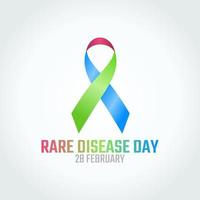 vector graphic of rare disease day good for rare disease day celebration. flat design. flyer design.flat illustration.