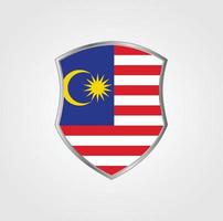 diseño de la bandera de malasia vector