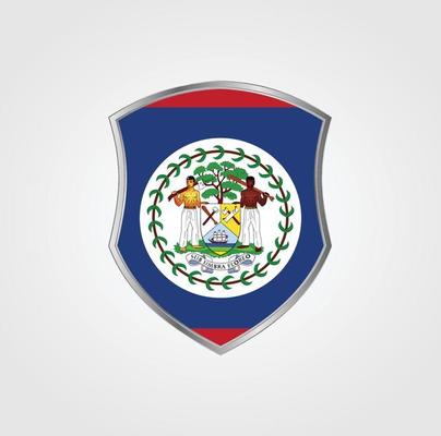 Belize Flag with Design