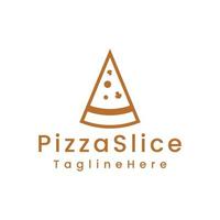 pizza slice logo design vector