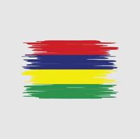 Mauritius flag brush stroke, national flag vector