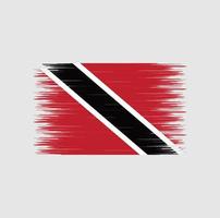 trazo de pincel de bandera de trinidad y tobago, bandera nacional vector