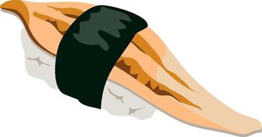 sushi de anguila anago vector