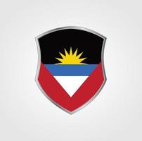 diseño de la bandera de antigua y barbuda vector