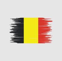 trazo de pincel de bandera de bélgica, bandera nacional vector