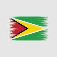 Guyana flag brush stroke, National flag vector