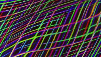 Abstract background with multicolored neon lines. video