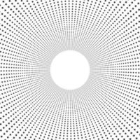 Screen printing pattern with stars. Radiant frame. Circular pattern. Pop art round halftone frame isolated on white. Star print. vector