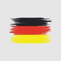 trazo de pincel de bandera de alemania, bandera nacional vector