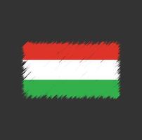 Hungary flag brush stroke vector