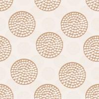 Beige abstract geometric seamless pattern with grunge polka dot. Textured circles. Geometrical background for wrapping paper, website, wallpaper, ets. vector