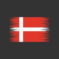 Denmark flag brush stroke, National flag vector