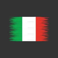 Italy flag brush stroke, National flag vector