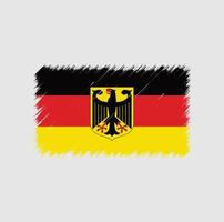 trazo de pincel de bandera de alemania vector