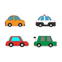 cute car shape illustration vector