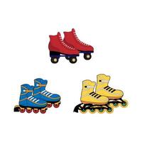 roller blade shape illustration vector