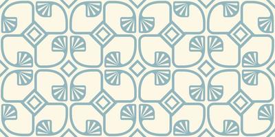 pattern with abstract geometric plants. vector