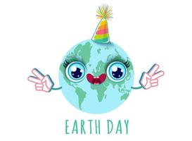 Earth day party. vector