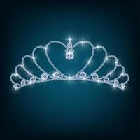 Crown with concepts from diamonds vector