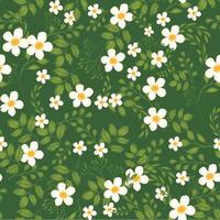 Florals of seamless pattern background vector