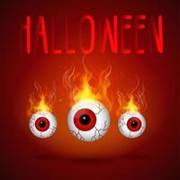 Halloween background eyes vector