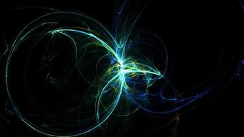 Abstract fractal hoops oscillation - Loop video