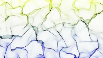 fraktale Wellen bilden Muster auf einem weißen Bildschirm - Schleife video