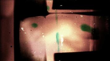 Film Leader with pulsing color and sprocket holes - Loop