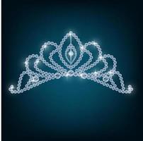 Crown with concepts from diamonds vector