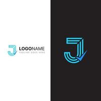 j logo mark - letter mark logo vector