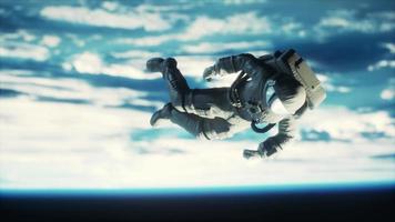 dead Astronaut in outer space Elements of this image furnished by NASA video