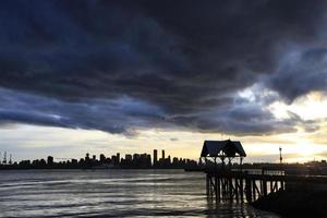 Vancouver Skyline Canada Sunset photo