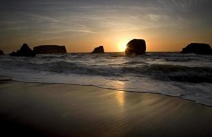 Sunset Bandon Oregon photo