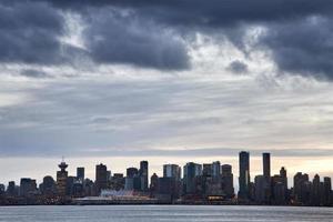 horizonte de vancouver canadá foto