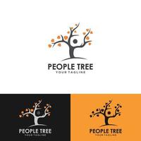 people and Tree Logo Template vector