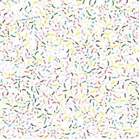Vector  seamless pattern illustration with multi-colored pastry topping   in a white background
