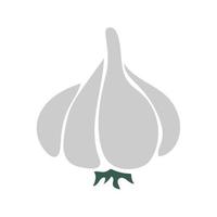 Vector illustration of simple and cute garlic