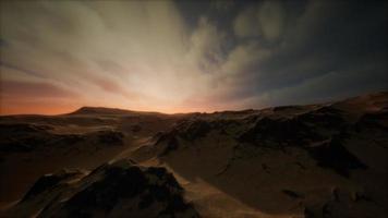 tempestade no deserto no deserto de areia video