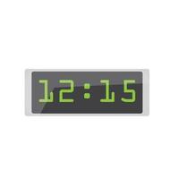 Digital alarm clock, vector illustration flat icon, alarm with digital number