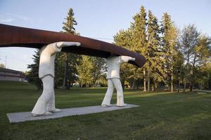 Canoe Statue Canada photo