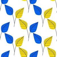 Seamless background. Seamless pattern. Leaves on a white background. Wrapping paper pattern. Pattern for spring decoration. vector