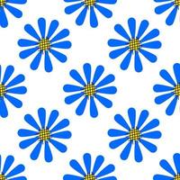 Seamless background. Seamless pattern. Flowers on a white background. Wrapping paper pattern. Pattern for spring decoration. vector