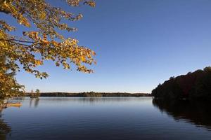 lago en otoño foto