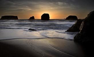 Sunset Bandon Oregon photo