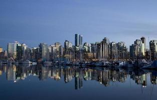 horizonte de vancouver canadá foto