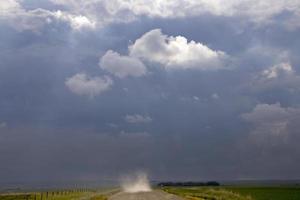 pradera nubes de tormenta canadá foto