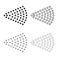 spray aerosol chorro de agua spray niebla de atomizador de botella cosmética icono esquema conjunto negro gris color vector ilustración estilo plano imagen