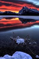 rundle del monte al atardecer foto