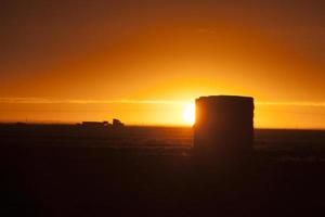 Prairie Sunset Sillouette photo